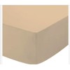 Hunny Goods Fitted Bad sheet with Extra Deep Pocket, Polycotton, Elasticated, Stretchable & Breathable Different Size and Colour (Latte, Single)