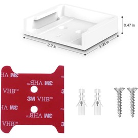 4PACK Wall Mount Kit for Wyze Cam V2/V1 with Screwless and VHB Stick On - Easy to Install, No Tools Needed, No Mess, No Drilling, Strong Adheasive Mount(Not for Wyze Cam and Wyze Cam V3 )(WHITE)