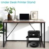 ELITEROO Desktop Printer Stand with Storage, Printer Table Stand Small