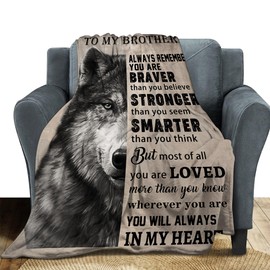 Gifts for Brother, Brother Birthday Gifts, Brother, Brother Gifts from Sister, Brother Blanket 50'' X 60' for Brothers, Big Brother Gift Ideas, Xmas Gift for Brother