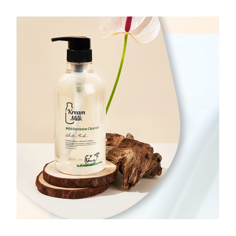 Cream Milk Mild Feminine Cleanser 520ml, 1 piece / 크림밀크