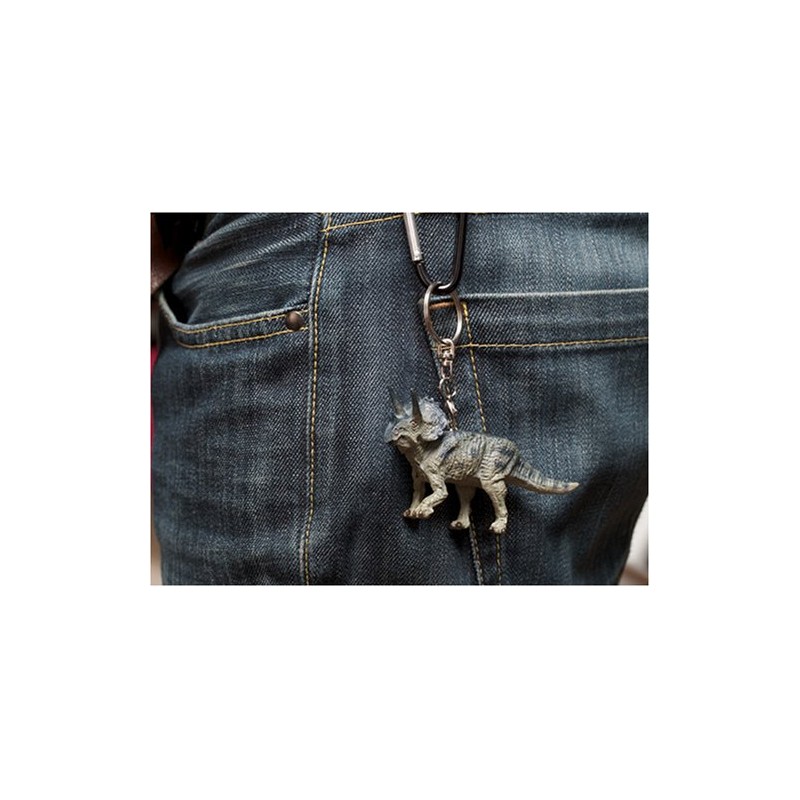 Favorite Triceratops Key Ring