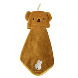 Marushin 5825006000 Towel with Loop, Microfiber Material, Dick Bruna, Going Out with Boris, Miffy, Rabbit, Grandchild, Boys, Girls, Nursery, Kindergarten, Entrance, Kindergarten, Kindergarten, School