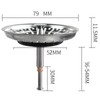 Blanco125555 Sink Strainer Basket 82 mm Can Replace with Spigot