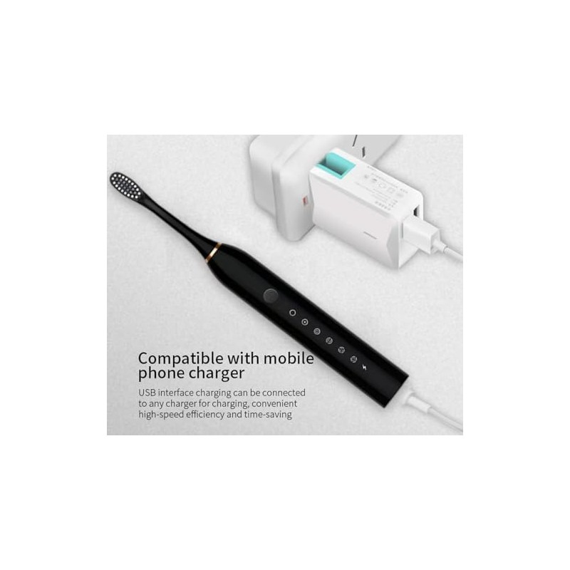 Paquete de dos cepillos de dientes eléctricos recargables para adultos