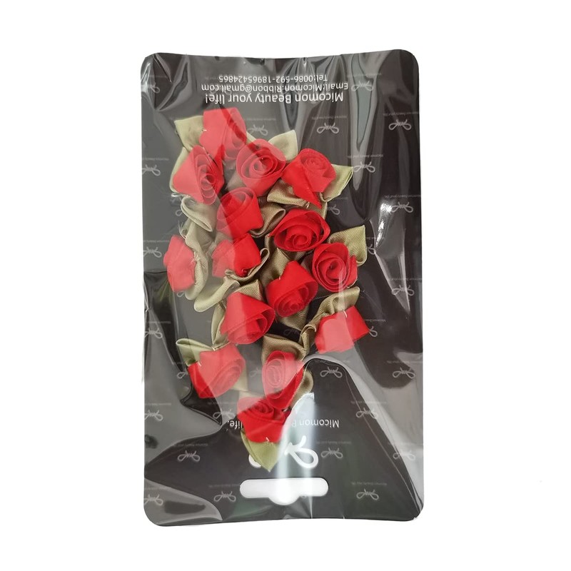 Micomon Mini Ribbon Bows for Crafts Mini Roses Ribbon Flowers