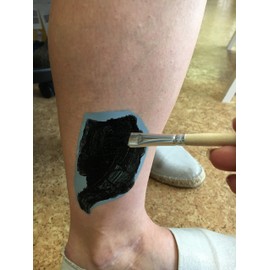 5 Sheets Feather Flowers Butterfly Tattoo Stencil with Micro Mesh Reusable Tattoo Template Kaya