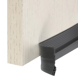 uxcell 2 Pack Door Draft Stopper, 1.57 in x 13.1 ft Weather Stripping Door Seal Door Draft Blocker Under Door Gap Filler Insulator Noise Stopper for Door & Windows Gaps, Black Gray