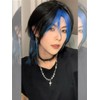 Wig, Wig, Wolf Cut, Layer, Beautiful Man, Harajuku, Two-tone, Cyberpunk,