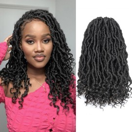 Toyotress Passion Locs Crochet Hair - 18 Inch 8 Packs Ombre Brown Blodne Faux Locs Crochet Hair Curly Ends, Long Curly Locs Pre-Looped Synthetic Braiding Hair Extensions (18 Inch, OT30/27)