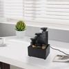 Tabletop Fountain Circulating Water Decorative USB Desk Waterfall Fountain with