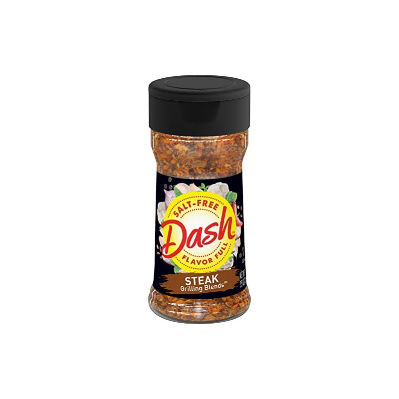 Dash Salt-Free Grilling Blend, Steak, 2.5 Ounce (Pack of 8)