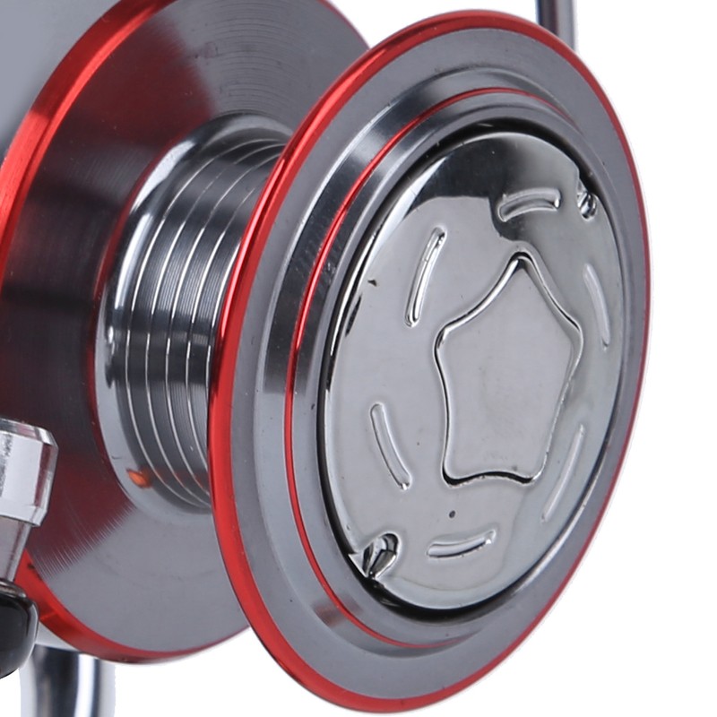 Hand Brake Metal Spool Fishing Wheel 6 Bearings Lure Rear