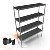 HARFINGTON 6 Pairs Wire Shelf Clips 1-1/2"(38mm) ABS Plastic Shelf