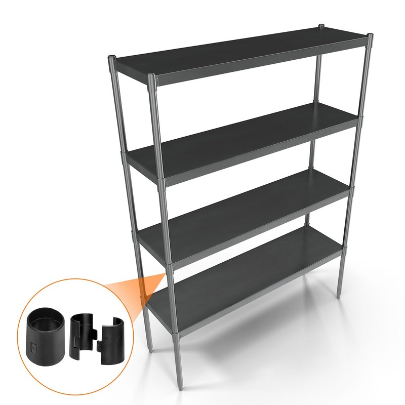 HARFINGTON 6 Pairs Wire Shelf Clips 1-1/2"(38mm) ABS Plastic Shelf