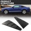 CROSSDESIGN Quarter Side Window Louvers Board Compatible with Ford Mustang