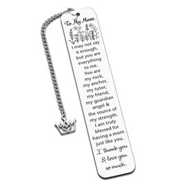 Gifts for Mom Birthday Gifts Mothers Day Gifts for Mom from Daughter Son I Love You Mom Bookmark Thank You Retirement Appreciation Gifts for Mommy from Teens Kids Stepmom Stocking Stuffers Valentines