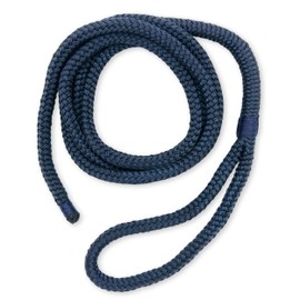 HonuNautic Boat Fender Line, Mooring Line, Fender Rope, Mooring Rope, Rope 8, 10, 12 mm Diameter with Eye, 2 m or 3 m Long, in Dark Blue or Black (Diameter 12 mm, 3 m Long)