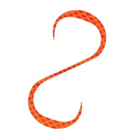 Shimano ED-R08Y 010 Tairaba Necktie, Inogetsu, Fluttery Curly, Orange Akarame