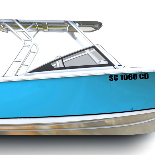 1060 Graphics - Custom Boat Registration Numbers & Letters (Two