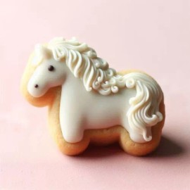 Unbranded Mini Horse Cookie Cutter 1.75'' Metal Farm Zebra Ranch Animal Treats