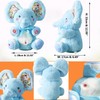 HCdoujoy Baby Blue Peek A Boo Elephant Plush Stuffed Singing