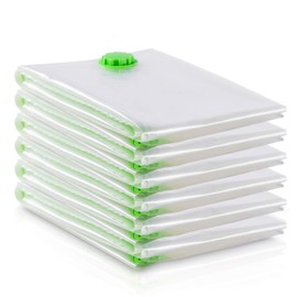 Opaza Compression Bag, Futon Compression Bag, Set of 6, 43.3 x 33.5 x 3.1 x 3, 31.5 x 23.6 x 23.6 x 23.6 inches (80 x 60 x 80 mm), Extra Large Size, Strong Storage, Double Check for High Seal, Clothes Compression Bag, Clothes Changing, Business Trips, Tr