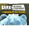BarkBox Super Chewer Grey Bear Hugger Durable Treat Dispensing Dog