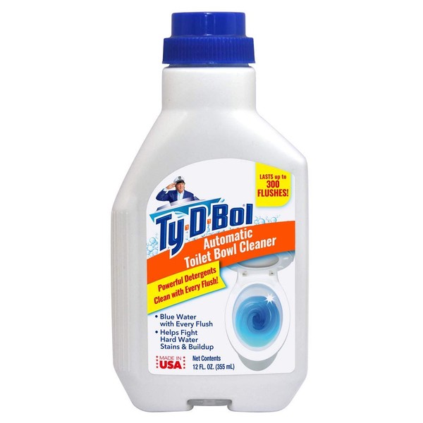 Ty-D-Bol Automatic Toilet Bowl Cleaner Cleans and Deodorizes Toilets for a Fresher Smelling Bathroom
