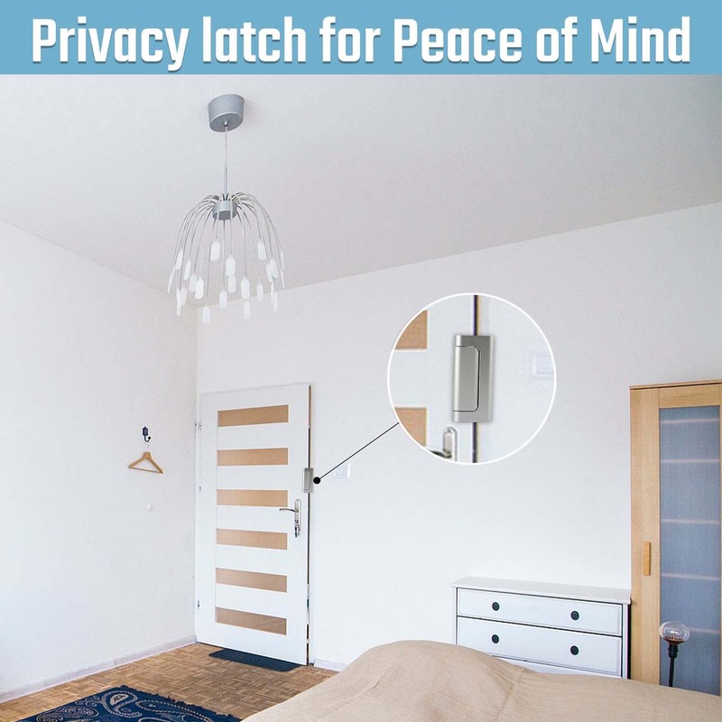 GreaTalent 6PACK Home Security Door Reinforcement Lock Childproof, Add High