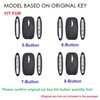 Hontumax Premium Leather 7-Button Key Fob Cover Case for Genesis