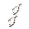 Stainless Steel West Cowboy Exquisite Pattern Horse Boot Spurs Decoration