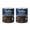 Varathane 381119-2PK Water Based Wood Stain, Quart, Dark Walnut, 2