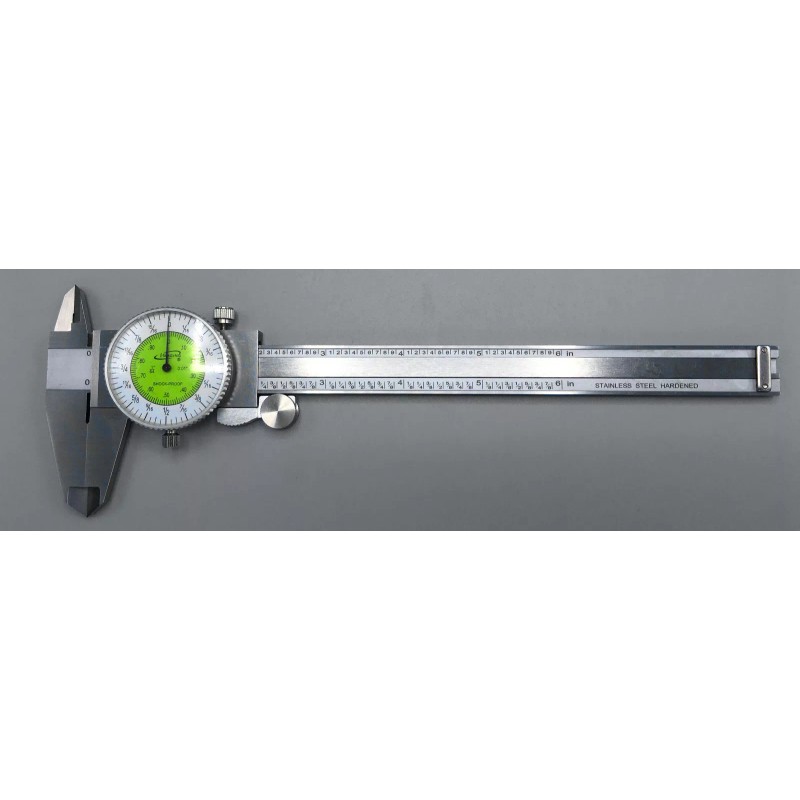iGaging Fractional Dial Caliper 6" Inside Outside Depth Gauge Read