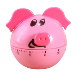 Gentle Meow 60 Minute Cartoon Pink Pig Shaped Kitchen Work Timer Student Reminder Work Timer
