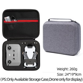JOYSOG Carrying Case for DJI Mini 4 Pro Drone Storage Bag, Travel Hard Case for Mini 4 Pro with RC-N2 Controller Accessories (Black), gray, Case