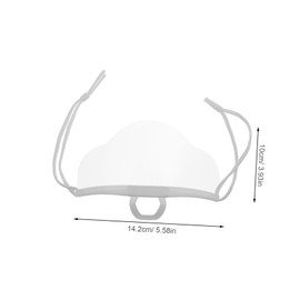 GRIRIW 20pcs Clear Face Masks Plastic Masks Mouth Covers for Restaurants Hotels Kitchens Breathable Face Mask for Chefs Waiters