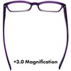 Birdz Eyewear BPA-Free Reading Glasses – Royal Purple Soft-Touch Frame,