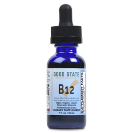 Good State Ionic B12, Men and Women’s Liquid Nano Ionic Dietary Supplement, 1 Ounce Bottle