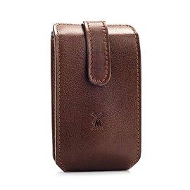 Mühle RT2 Brown Leather Travel Razor & Shaving Brush Case