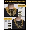 Men Womens Gold Chain Jewellery, 12mm Curb Link Necklace, 28
