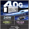 Starinnox 3.3Ft USB4 [USB-IF Certified] for Thunderbolt 4 Cable, Support