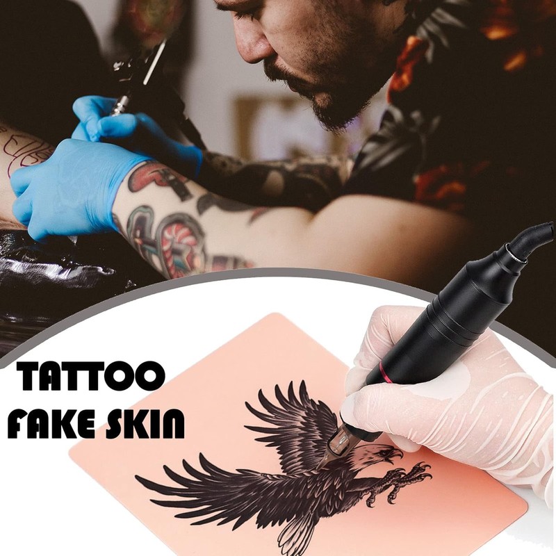 SOTICA 10pcs Tattoo Practice Skins Tattoo Fake Skin Tattoos Skin