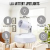 Ruiqas Wireless Rotating Dimmable Spotlight with Remote Control for Pictures,