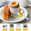RHAFAYRE Egg Holder for Boiled Eggs, 2 Pack Porcelain Egg