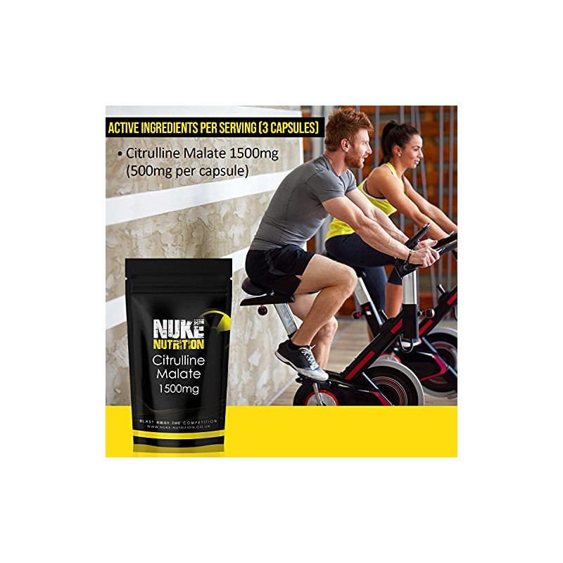 Nuke Nutrition L Citrulline Malate Capsules | 120 Capsules |
