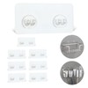 8 Pack Shower Caddy Adhesive Hooks Replacement, Strong sticker Hooks