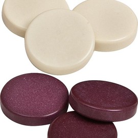 Bello Games Uria Stone Maroon & Ivory Backgammon Checkers