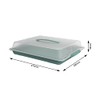 Rotho John Large Party Butler, Plastic (PP) BPA-Free, Turquoise/Clear, (47.5