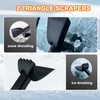 LOYALGLORY Extendable Snow Brush and Ice Scraper for Car Windshield